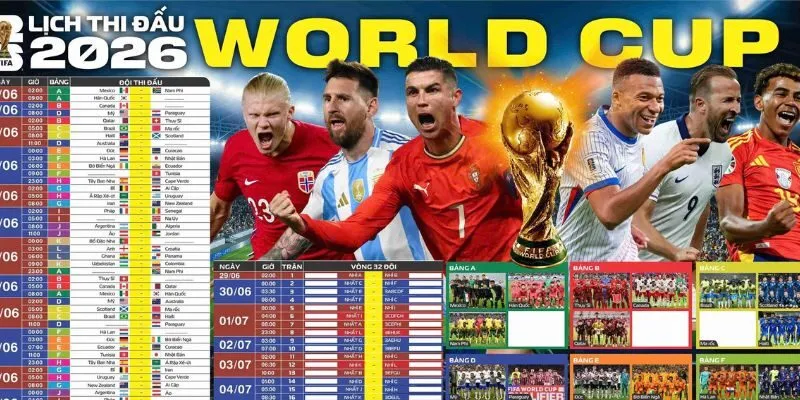 Lịch thi đấu World Cup - Giải đấu bóng đá lớn nhất hành tinh